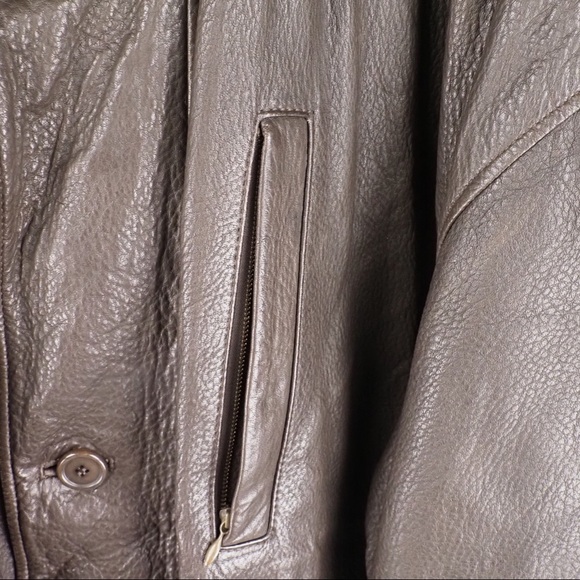 Vintage Striwa Lambskin Leather Coat size XL brown RARE - Picture 3 of 8